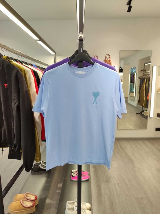 Футболка AMI ALEXANDRE MATTIUSSI Ami de Coeur T-Shirt Blue