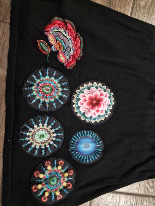 desigual czarna sukienka cienka dzianina