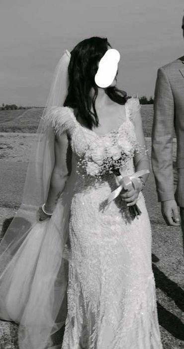 Suknia ślubna syrenka rybka dopasowana