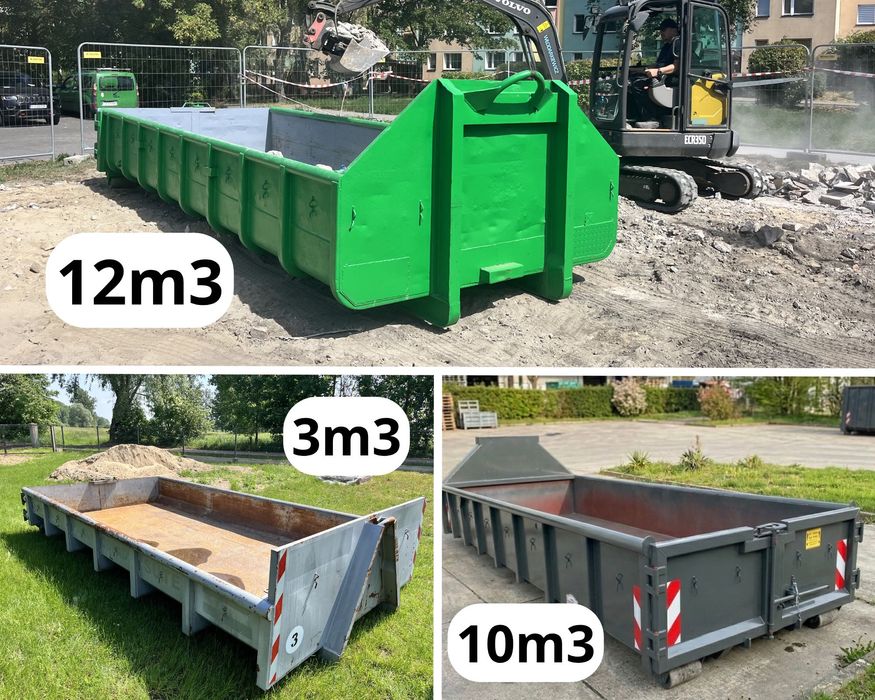 Kontener na gruz / Transport /Kruszywa / Rozbiórki / Wykopy / Hakowiec