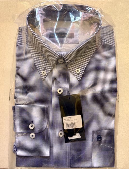 Vendo linda Camisa Azul-Marinho (tamanho L), nova na embalagem! Só 10€