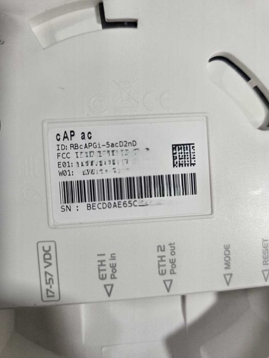 2 Access Points MikroTik cAP ac (RBcAPGi-5acD2nD) em excelente estado