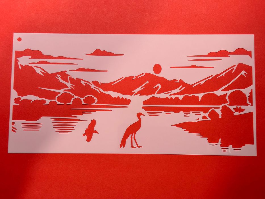 12 placas pvc para desenhar montanhas