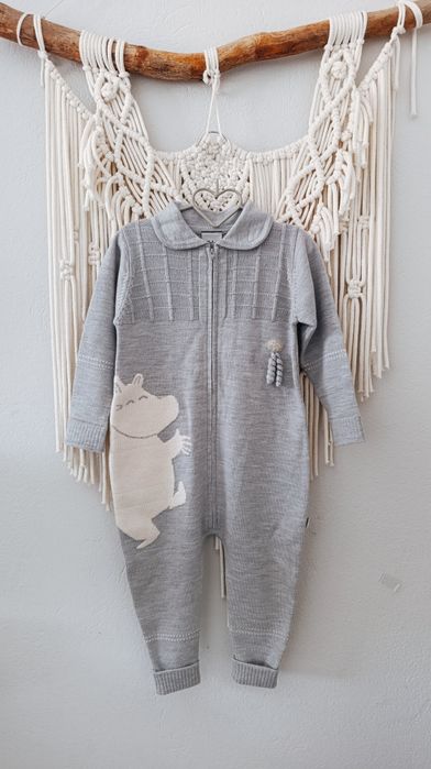 Lillelam kombinezon merino Muminek roz.92