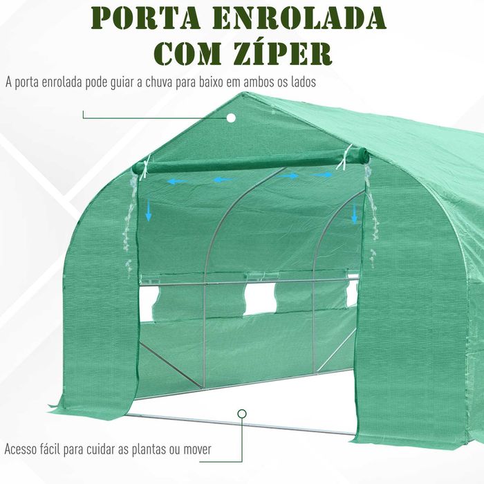 Estufa de Jardim/Horta para Cultivo Plantas e Sementes – 450x300x200cm