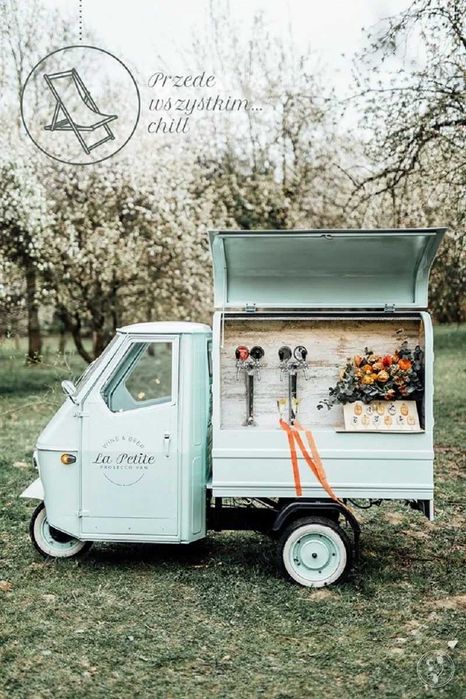 La Petite Van Piaggio Ape – mobilny bar na ślub | Włoski styl