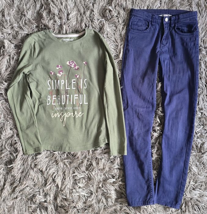 Tom Tailor dwie bluzki t- shirt rozm.152