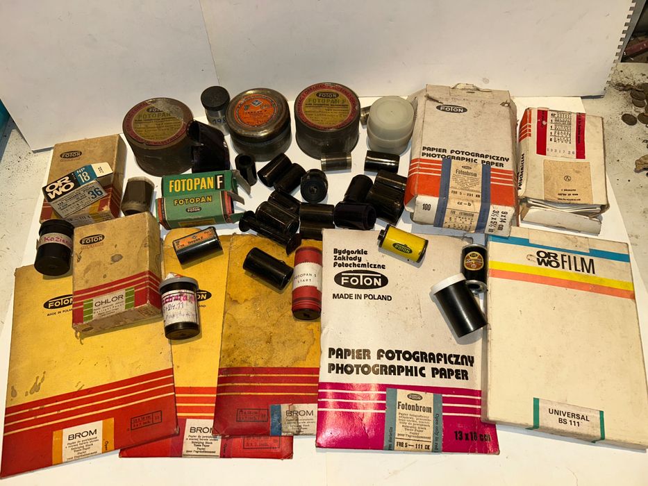 Stare Filmy Foton,ORWO,Fotopan,Agfa