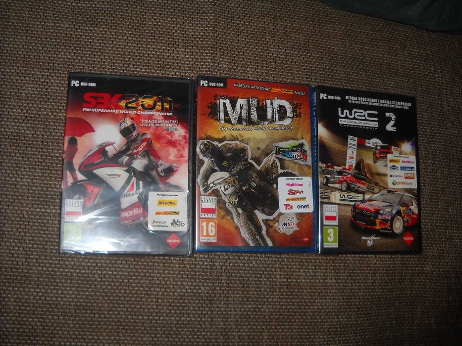 Pak Gier - WRC 2 + MUD + SBK 2011 - Folia - Nowe - PL - 3x HIT