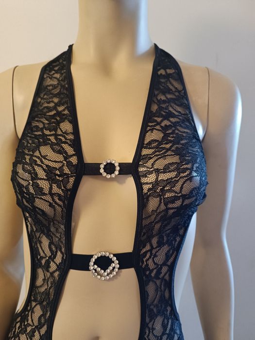 Body preto.  Lingerie muito sexy. Nova. Tam. 34/36