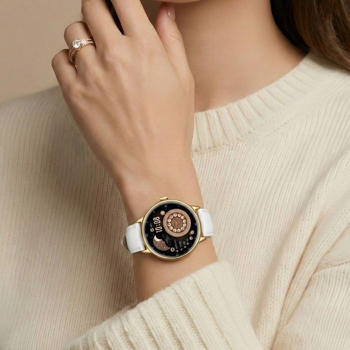 Smartwatch Gravity Złoty Bransoleta + Pasek GT33-2