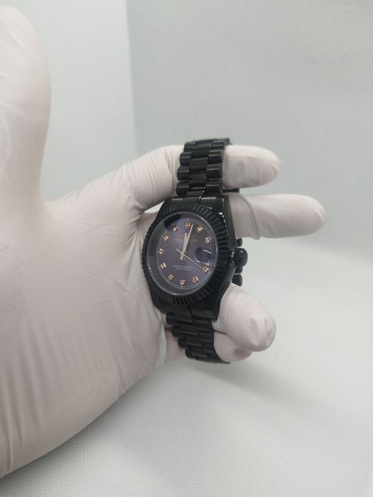 Seiko MOD Datejust Crystal NavyBlue Dark