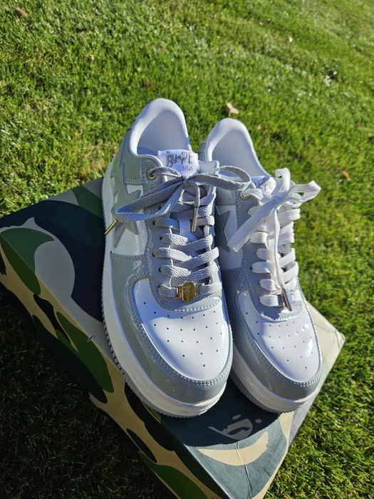 Buty biało szare  BAPE r. 43