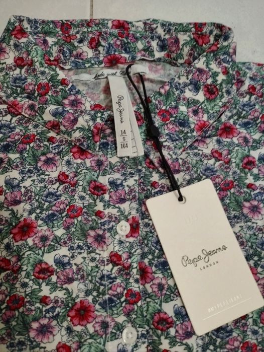 Vestido Florido Pepe Jeans Novo - 14 anos
