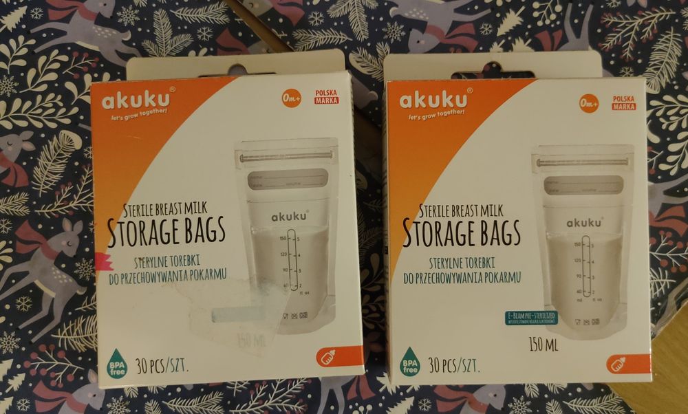 Akuku torebki na pokarm 30 +13 szt