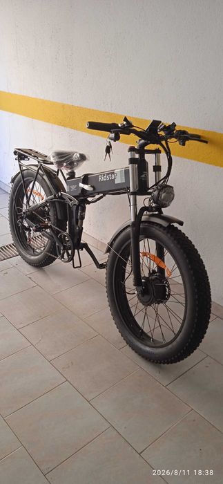 Bicicleta elétrica, roda 26 " Nova, RIDSTAR H26, 2000 W, 20 Ah, nova, 0 Km.