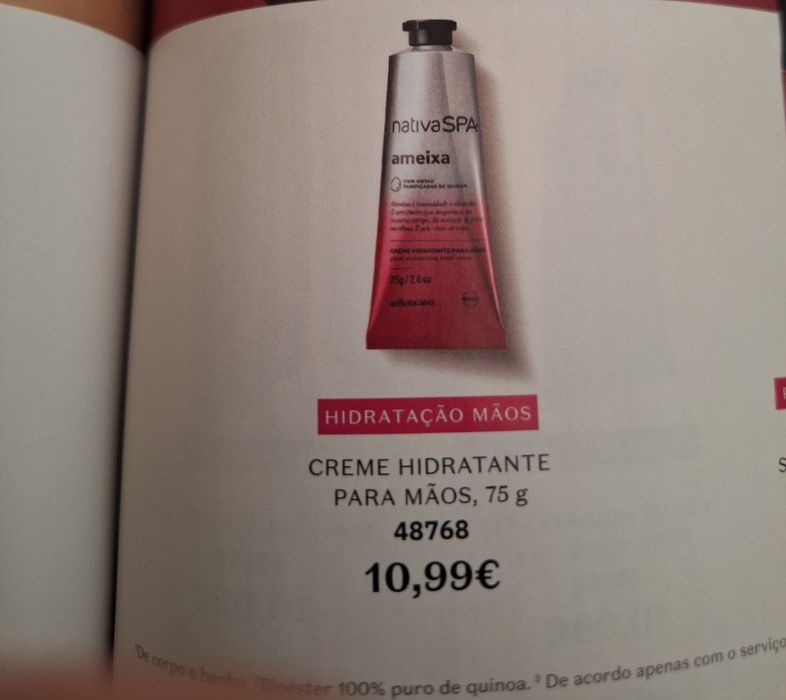 Creme Hidratante para Mãos Ameixa 75g Nativa Spa O Boticário