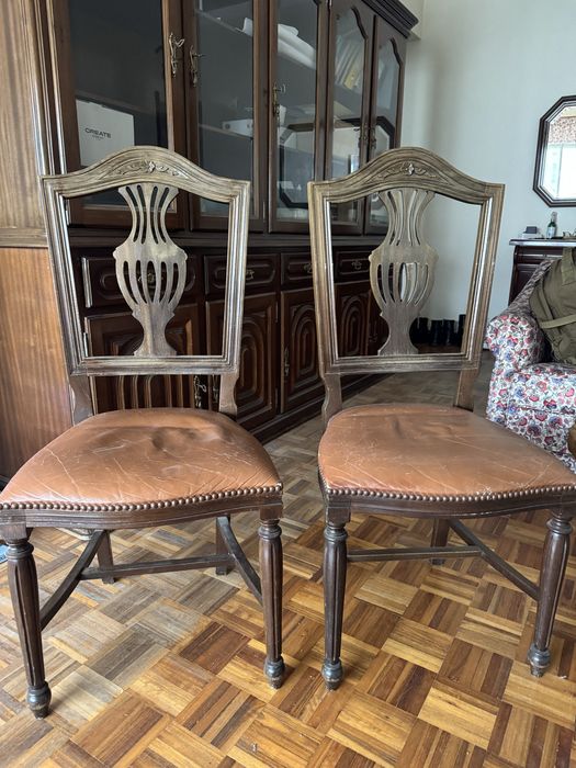 Cadeiras de madeira vintage