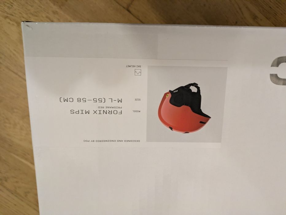 POC Fornix MIPS 55 58 M L Prismane Red kask narciarski snowboardowy