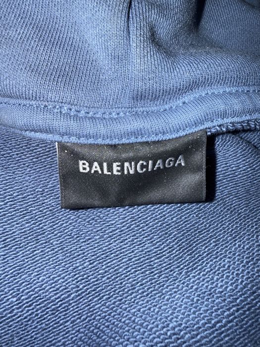 Худи Balenciaga distressed