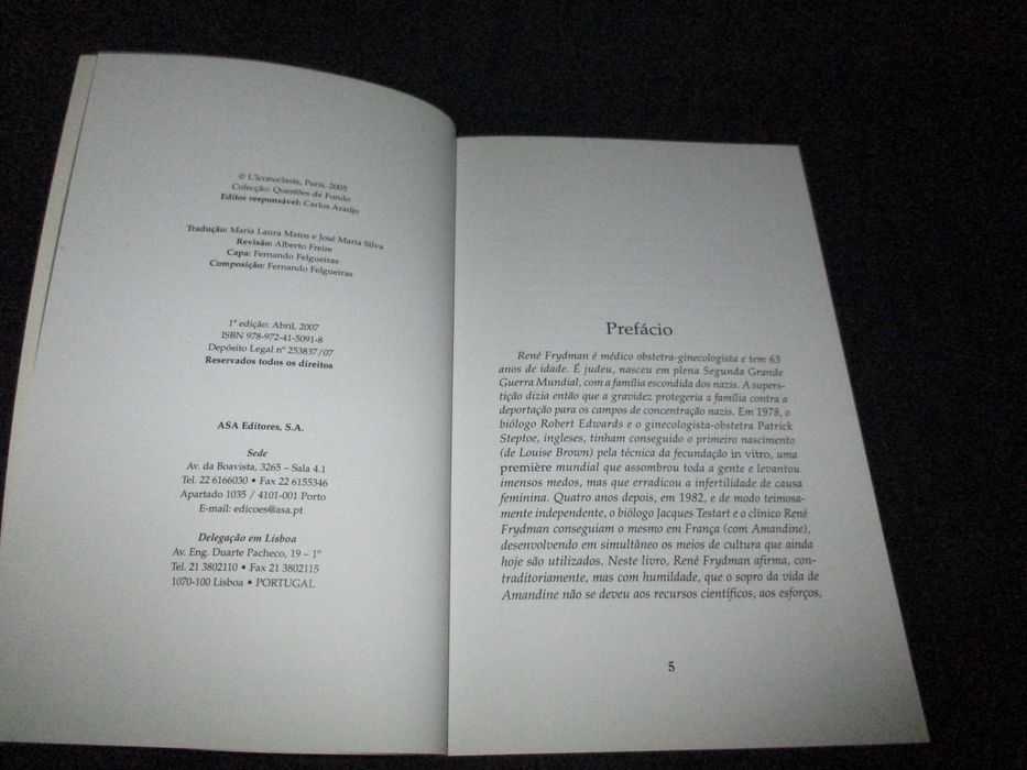 Livro Carta a uma Mãe René Frydman