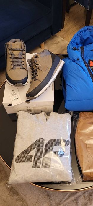 4F Buty męskie zimowe NOWE 44 Skóra Zima 25 PROMO!