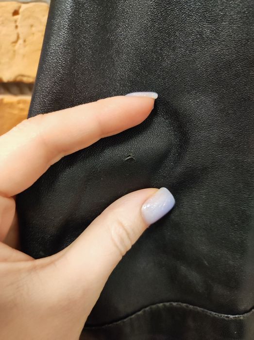 Шкіряна курта жіноча розмір S