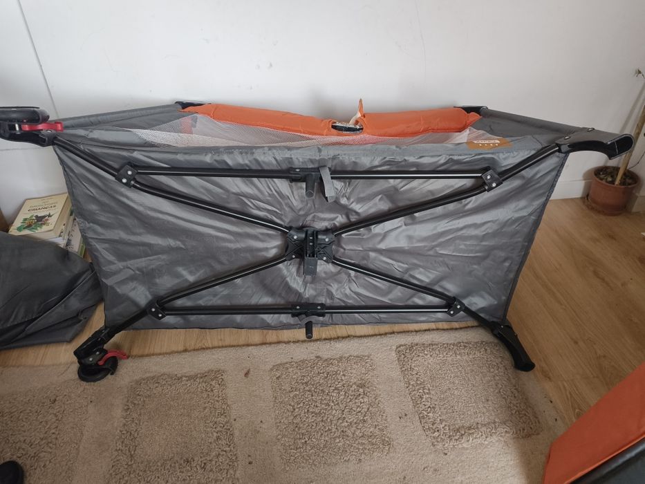 Parque infantil cama de viagem criança bebé Zippy com rodas e colchã