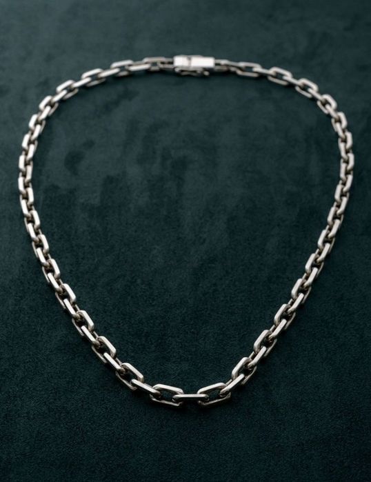 Срібний ланцюжок 80г Якірний чоловічий, мужская серебряная цепочка 925