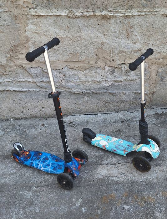 Триколісний самокат Best Scooter та  самокат-трансформер 3 в 1 каталка-біговер