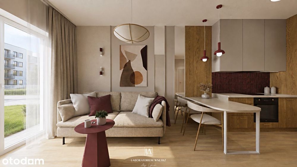 Wykończone w wysokim standardzie 2 pokoje w apartamentowcu