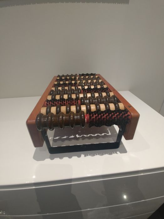 Weihs Roller Kombi drewniany masażer do stóp vintage lata 80