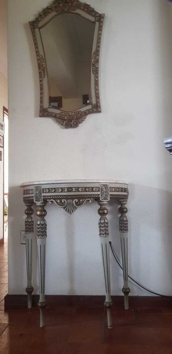 Conjunto mesa e espelho vintage