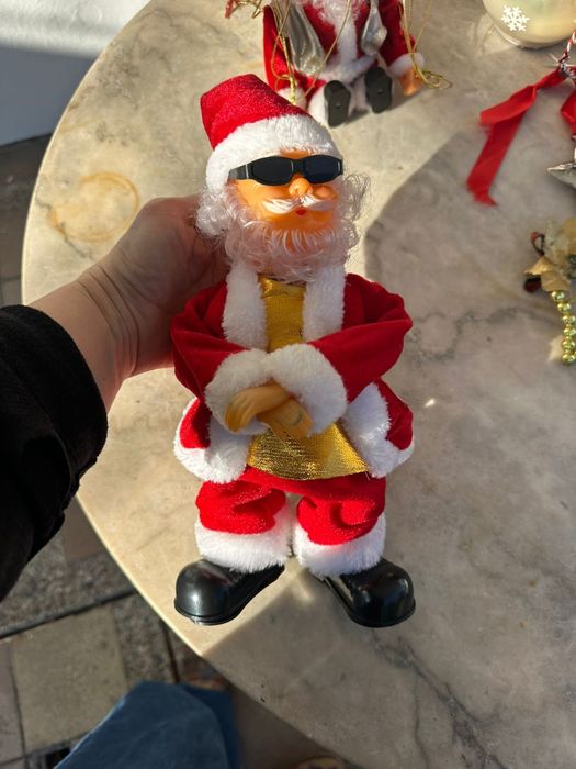Lote de bonecos e velas de Natal