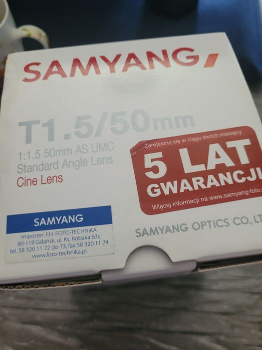 Obiektyw Samyang 1.5/50mm as umc