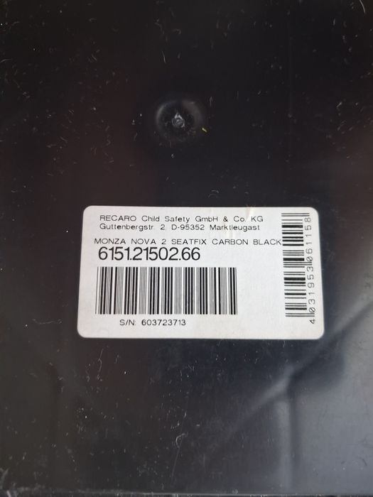 Fotelik RECARO Monza Nova 2 Seatfix (15-36 kg) | Stan Idealny + gratis