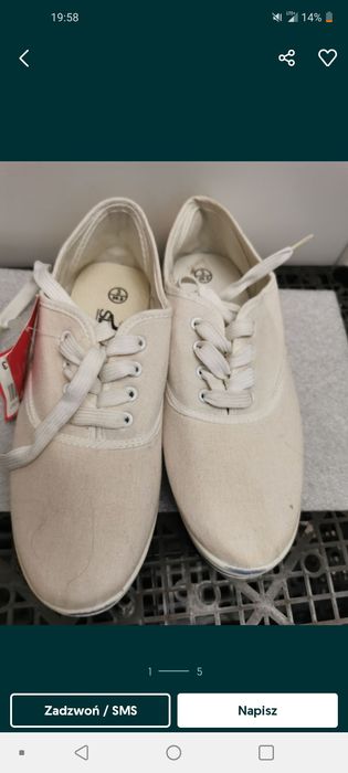 Nowe tenisówki w rozmiarze 35.5
