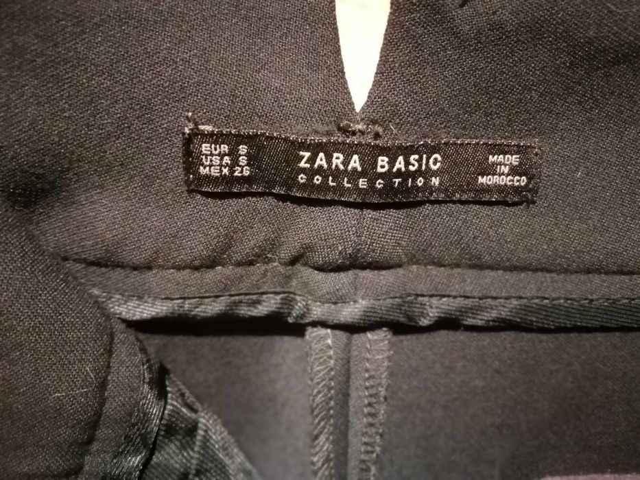 Spodnie damskie ZARA - butelkowa zieleń