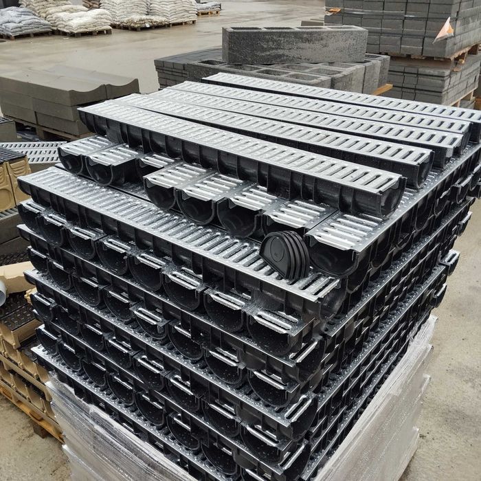 Korytko Ocynk Light plastikowe odwodnienie liniowe 1,5ton grys ziemia