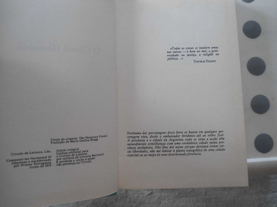 O Cônsul Honorário por Graham Greene