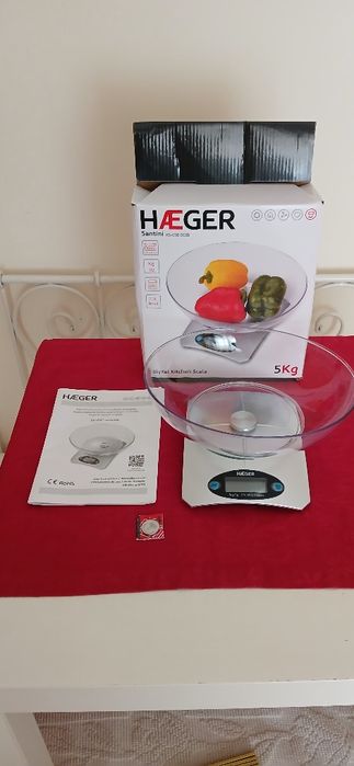 Balança de cozinha Haeger Santini, embalada