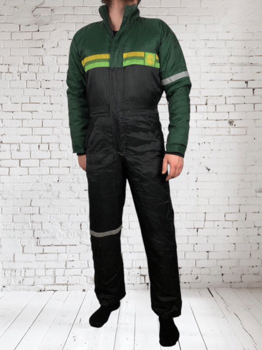 Czarny jednoczęściowy męski kombinezon narciarski na narty zimę L 40