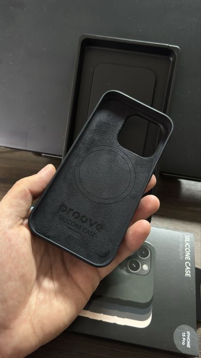 Чехол proove black silicon на iphone 15pro