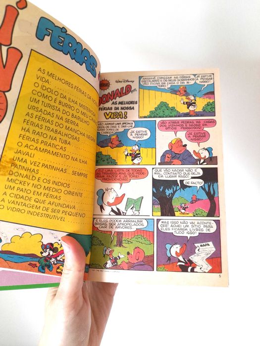 Livro Vintage de BD Disney Especialíssimo Número 41 Coleção Anos 90
