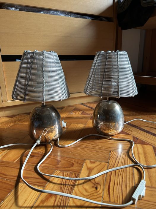 Candeeiros mesa cabeceira