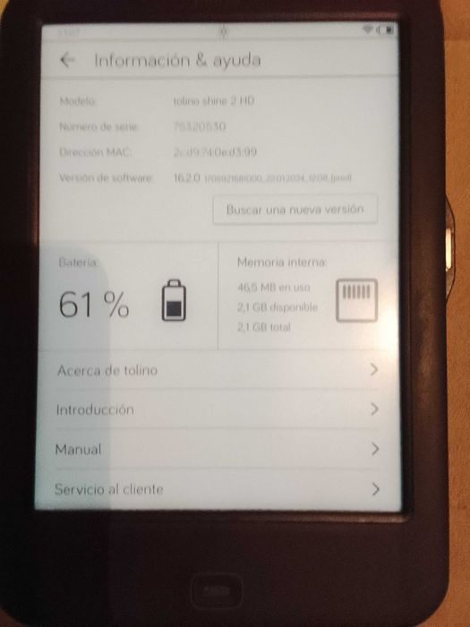 Leitor digital/ereader Tolino Shine 2 HD
