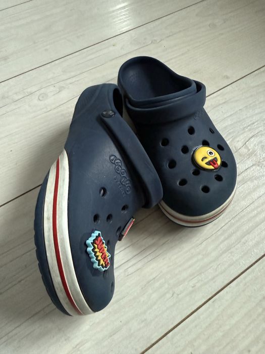 Klapki chodaki crocs 34/35 J3 granatowe