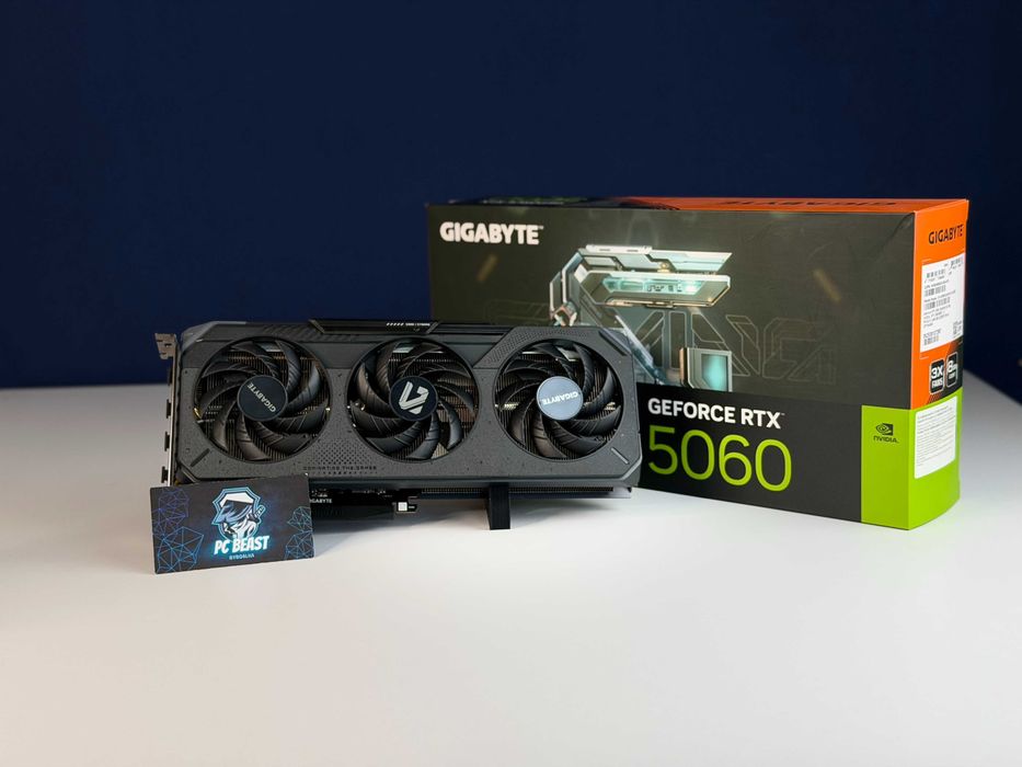 Відеокарта GIGABYTE GeForce RTX 5060 GAMING OC 8GB GDDR7 | МАГАЗИН | Гарантія 90 днів