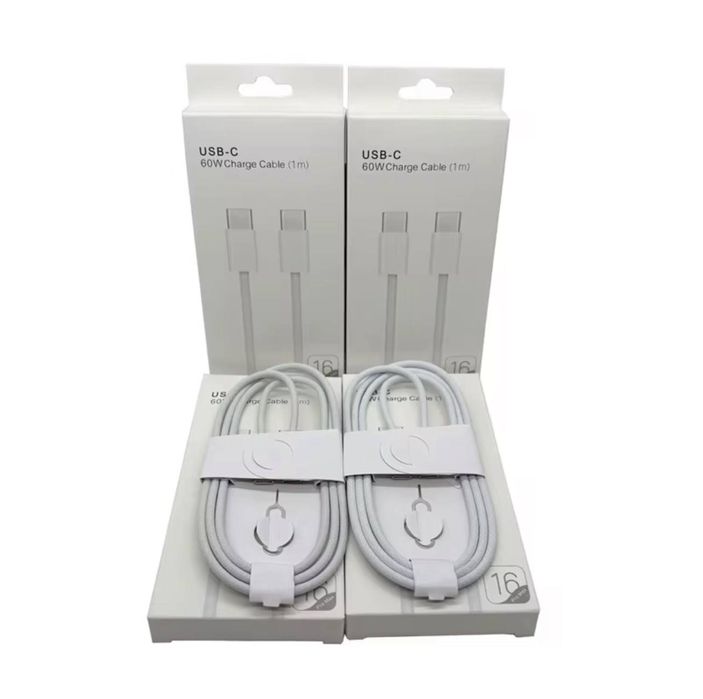 Премиум кабель USB-C → USB-C 60W Fast Charge | Усиленный | Для iPhone / Android / MacBook