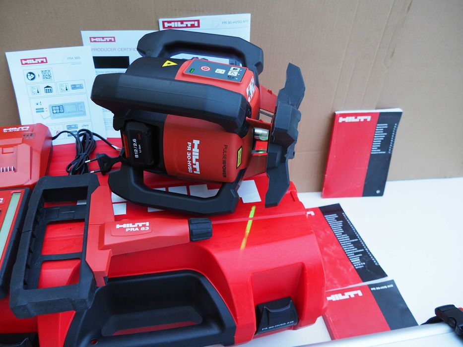 Przemyslowy niwelator HILTI PR 30 HVSG A12 zielony laser obrotowy